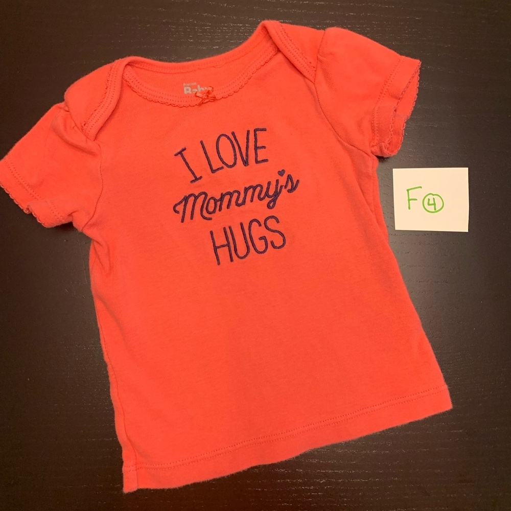 ⭐️4/$5.00⭐️ Carter’s 9m Coral Short Sleeve T-Shirt